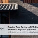 A photo of a storefront, representing service area business SEO and ranking without an address