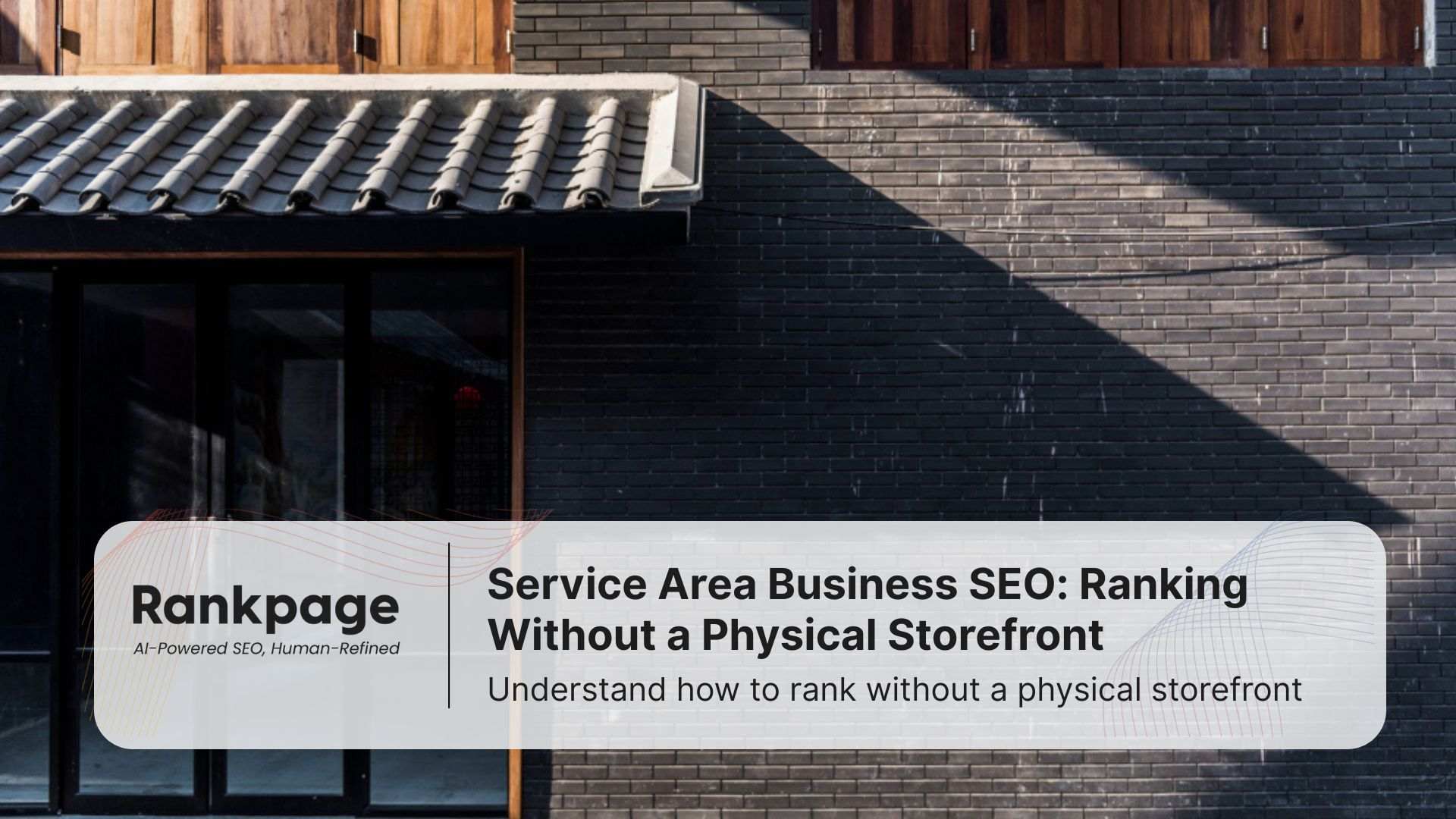 A photo of a storefront, representing service area business SEO and ranking without an address
