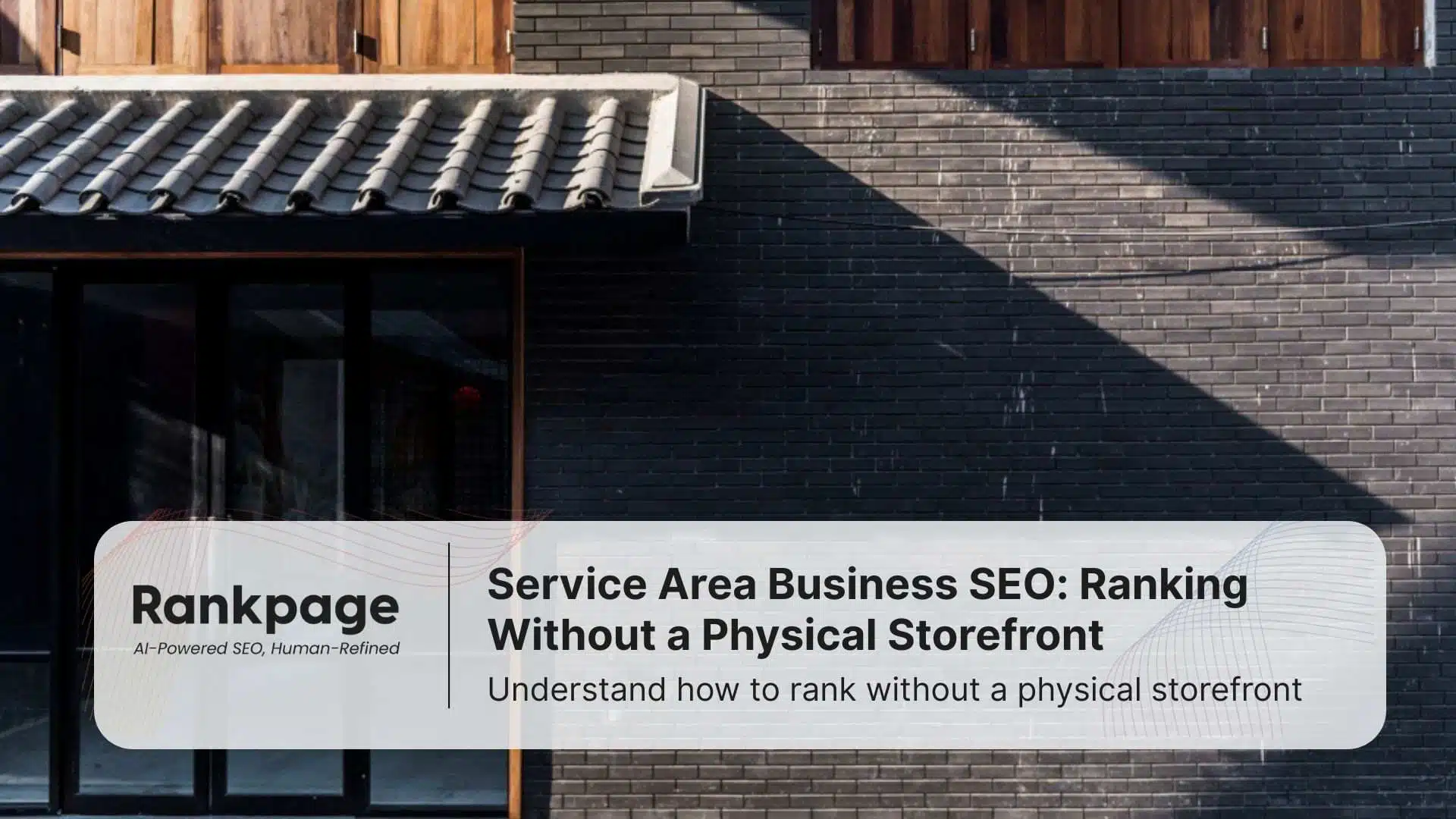 A photo of a storefront, representing service area business SEO and ranking without an address
