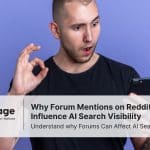 A man looking shocked as he stares at his phone, representing Reddit SEO
