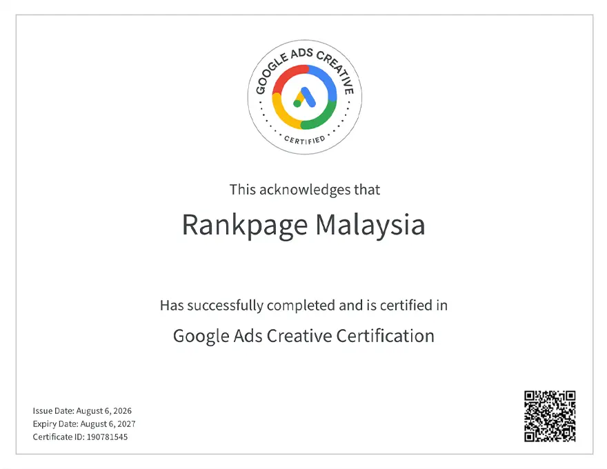 Google Ads Creative Certification