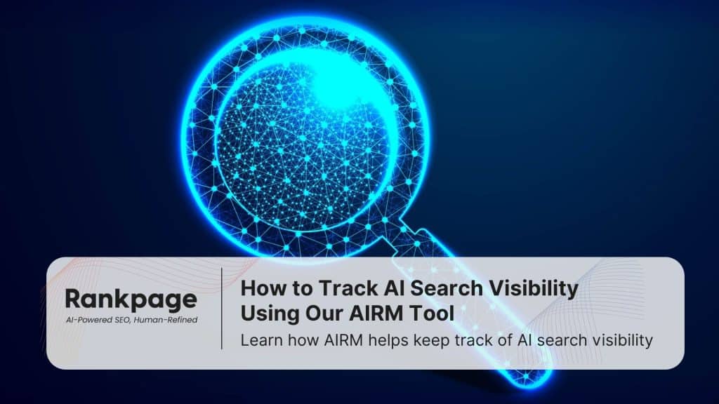 A logo of a magnifying glass, representing AIRM and AI visibility management and tracking