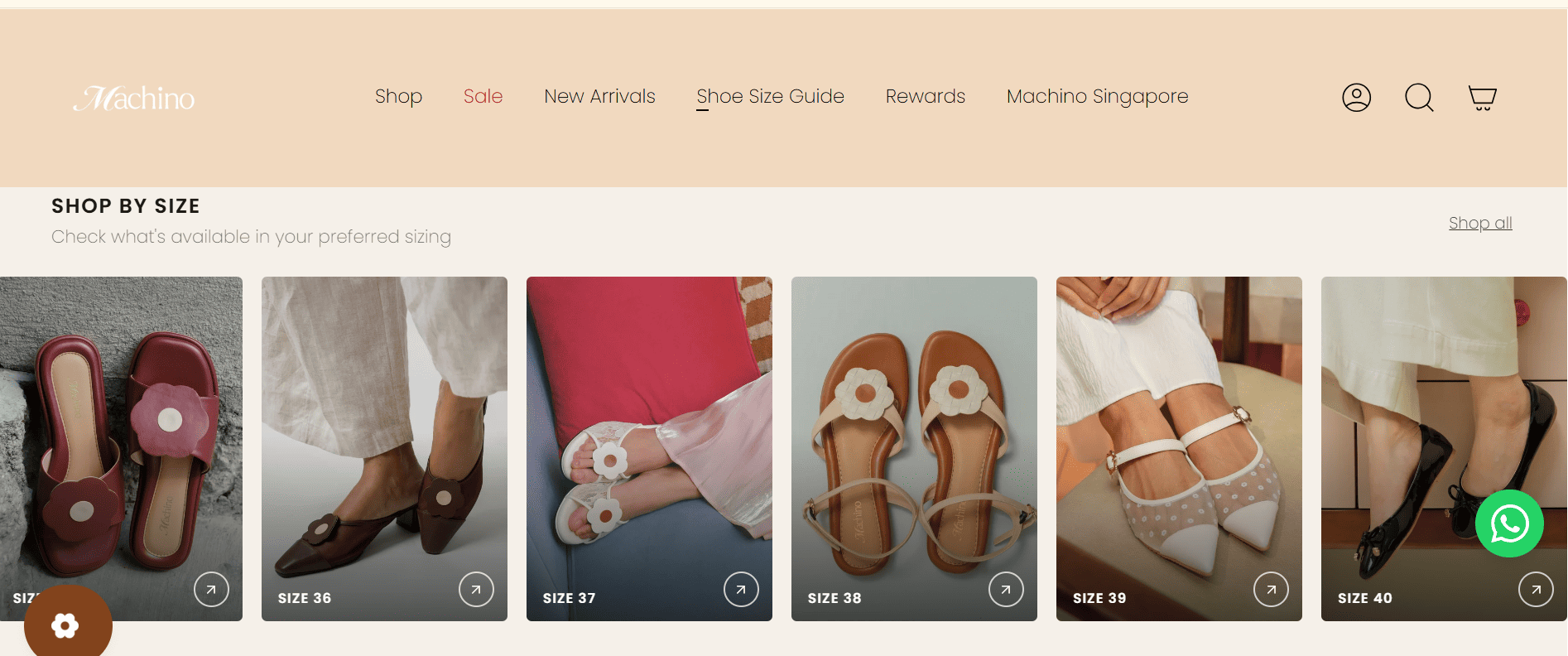 machino homepage female shoes